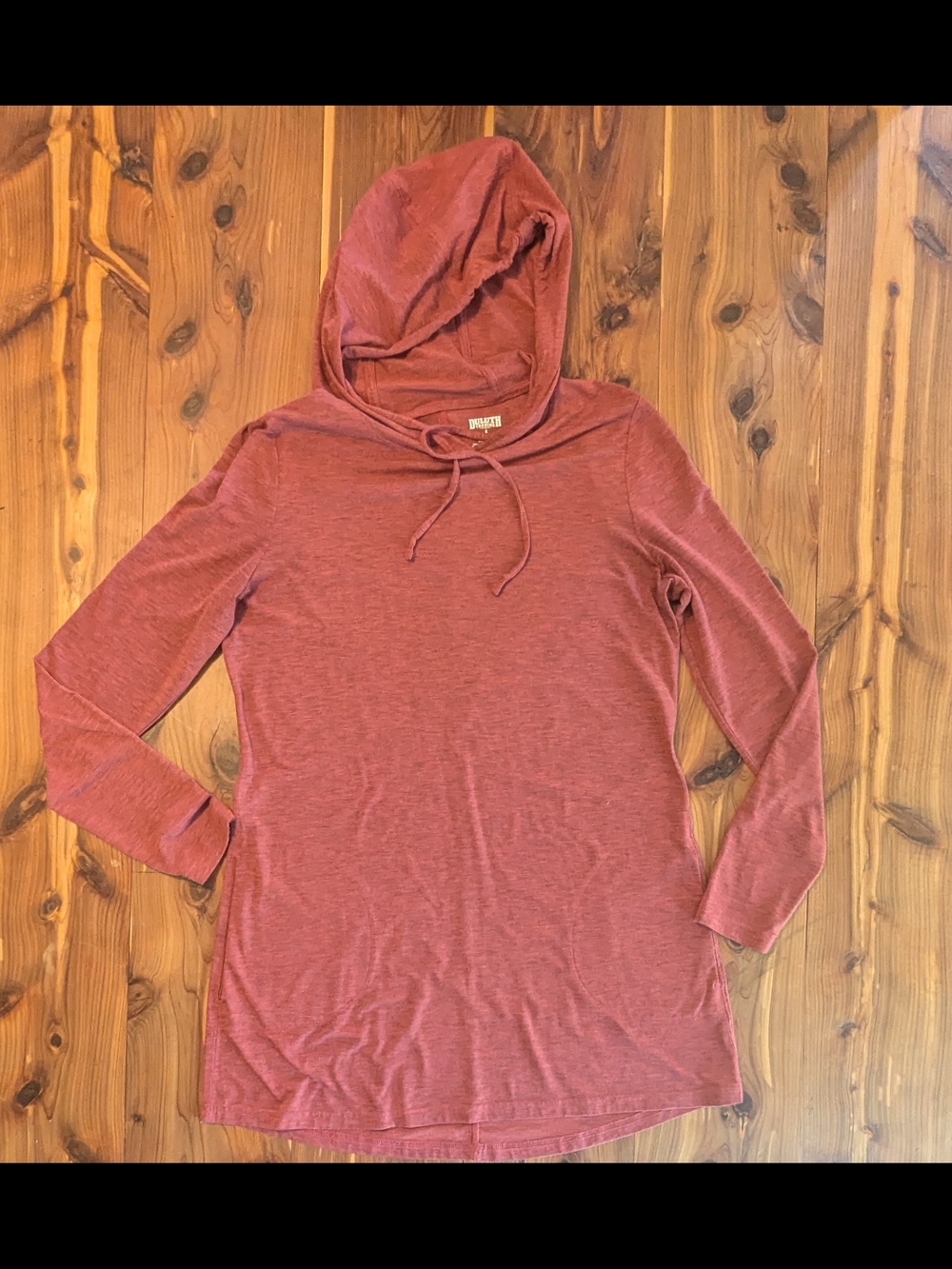 Duluth Trading Co Lightweight Hooded Top - Dusty Rose